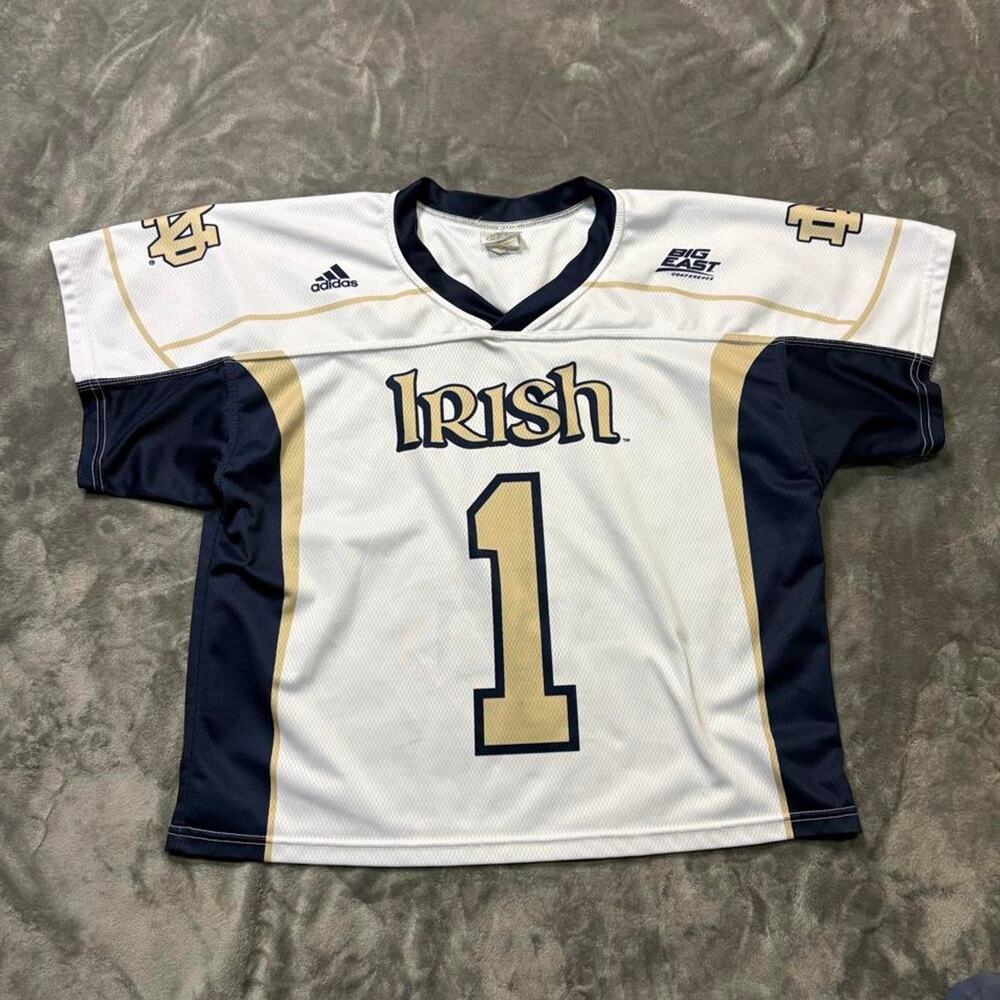 Vintage 80s 90s Adidas Notre Dame Fighting Irish Jersey